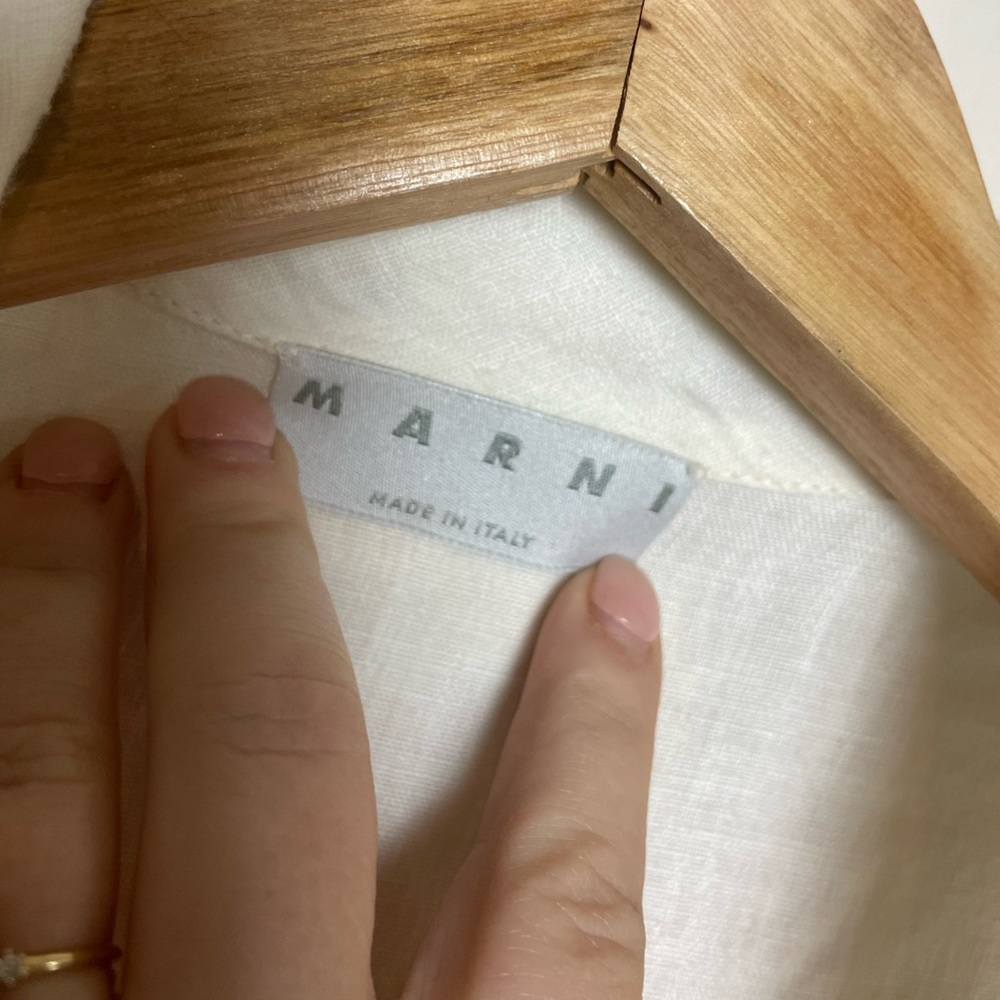 White Marni coat/cover